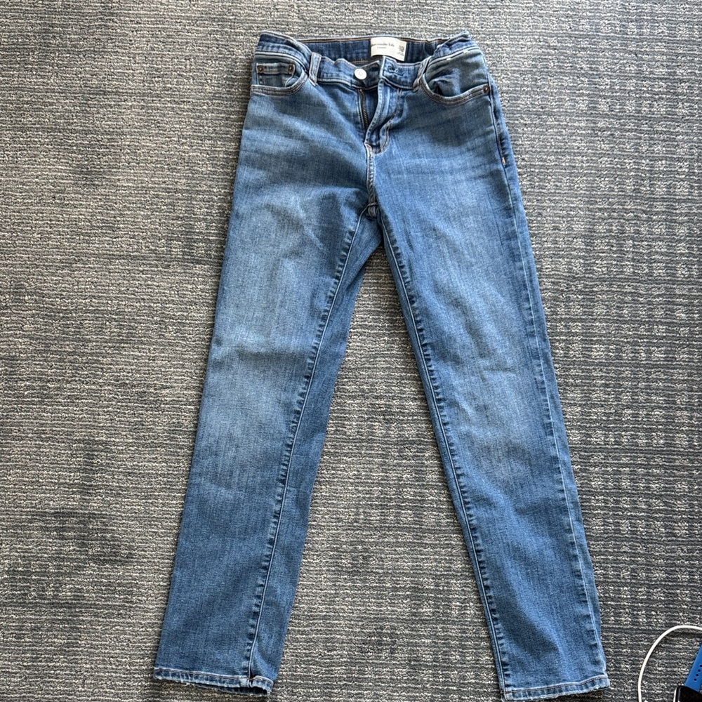 Abercrombie Kids Blue Straight Leg Jeans